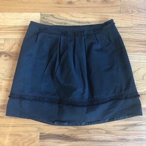 MOSSIMO Black Textured Pleated Detail Skirt 2